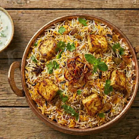 Illustration of Paneer Biryani