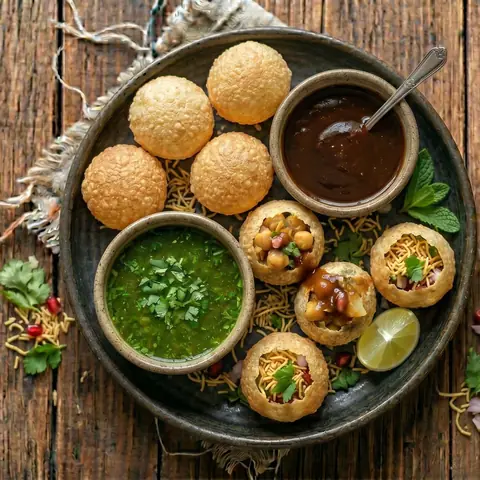 Illustration of Pani Puri (6 Pieces)