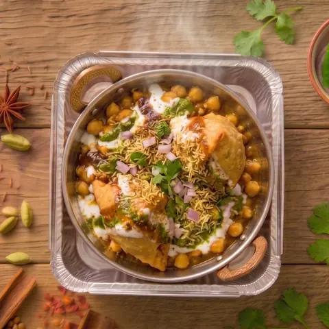 Illustration of Samosa Chat