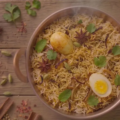 Illustration of Anda Biryani