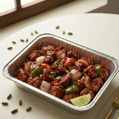 Illustration of Chicken Chilly Platter