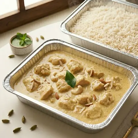 Illustration of Chicken Korma + Rice