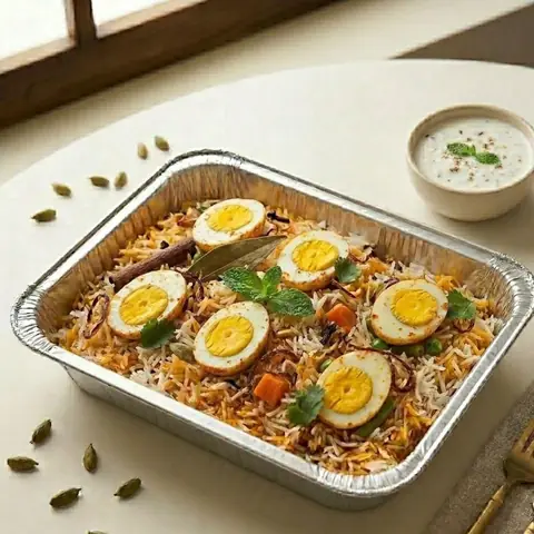 Illustration of Egg Biryani