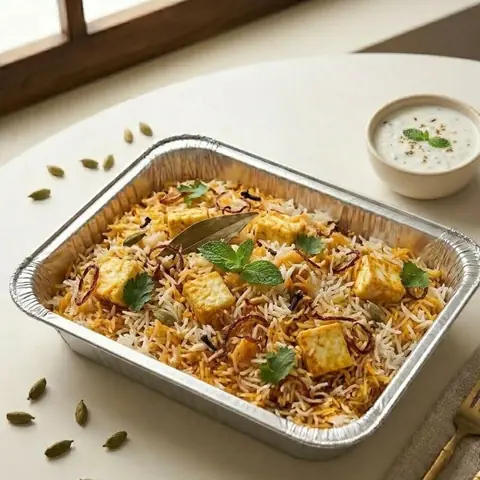 Illustration of Paneer Biryani