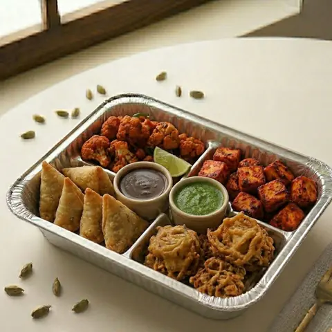 Illustration of Vegetarian Appetizer Platter