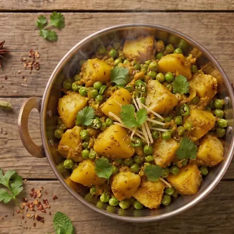 Illustration of Aloo Matar