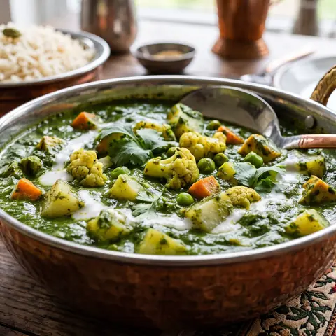 Illustration of Vegan Palak Curry
